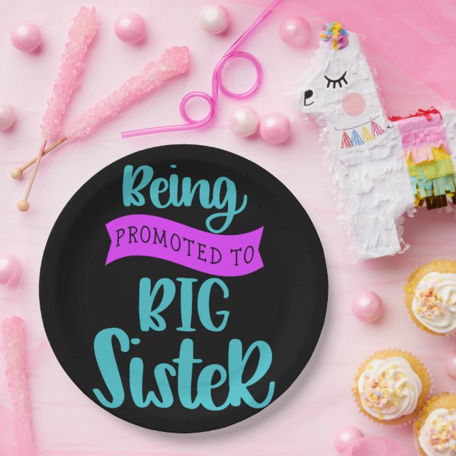 Being Promoted To Big Sister Paper Plates (Party)