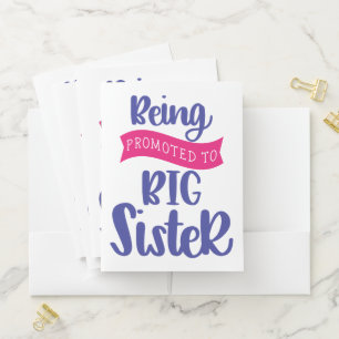 Being Promoted To Big Sister Pocket Folder