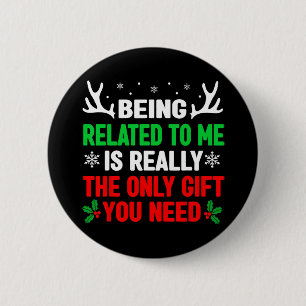 being related to me funny christmas s women men f button