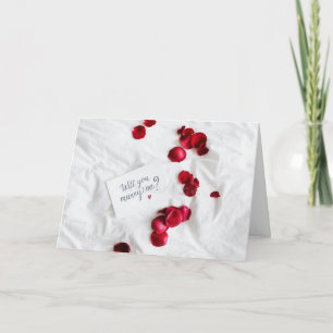 BEING ROMANTIC AS I ASK **MARRY ME*** CARD