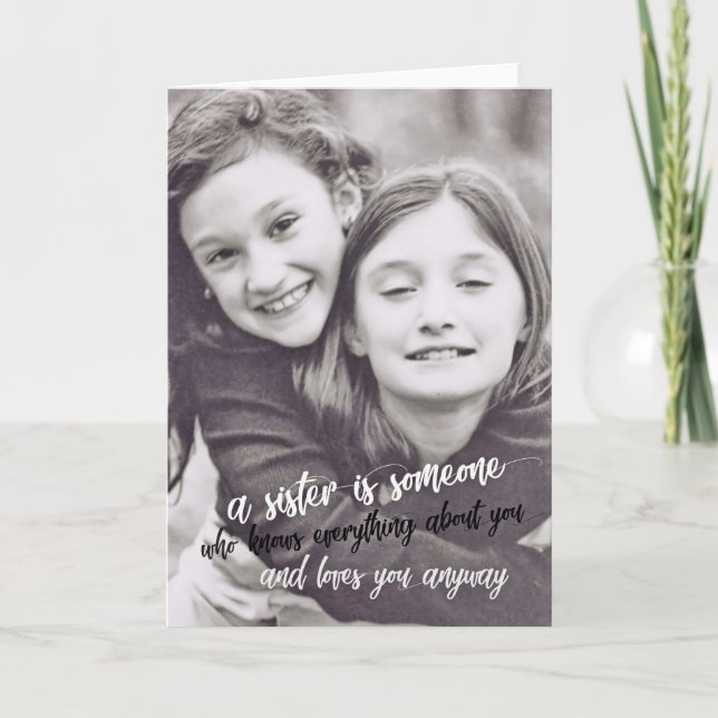 BEING SISTERS Greeting Card (Front)