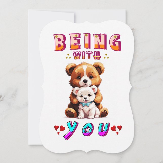 Being With You Note Card (Front)
