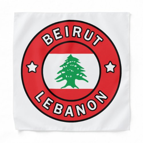 Beirut Lebanon Bandana