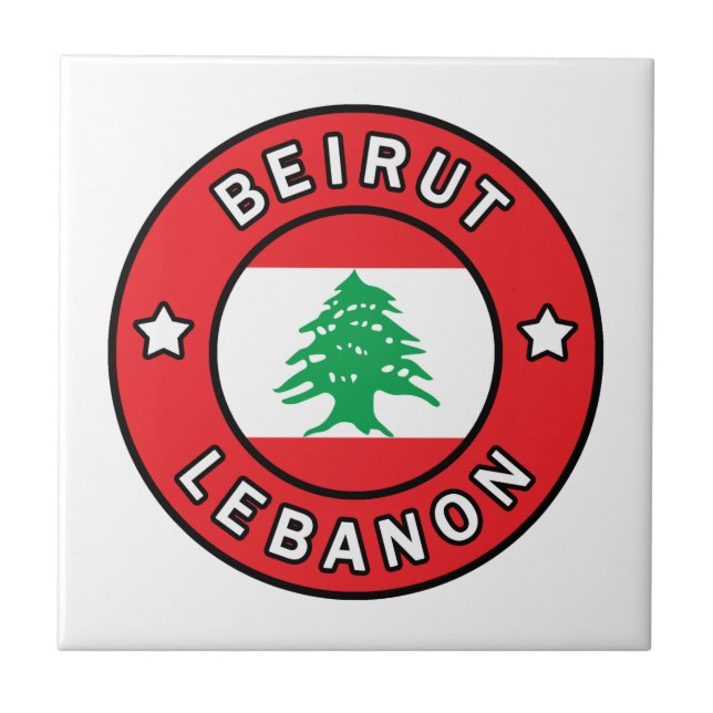 Beirut Lebanon Ceramic Tile (Front)