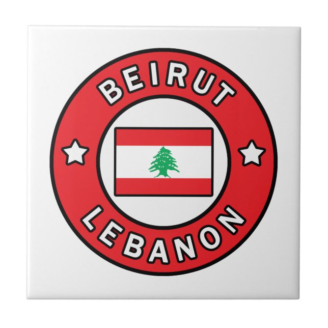 Beirut Lebanon Ceramic Tile (Front)