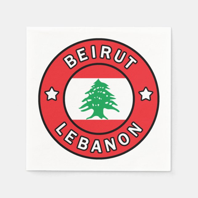 Beirut Lebanon Napkins (Front)