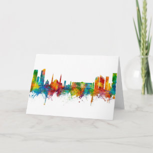 Beirut Lebanon Skyline Card