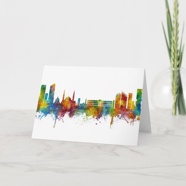 Beirut Lebanon Skyline Card (Front)