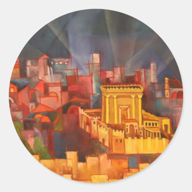 Beit Hamikdash Classic Round Sticker (Front)