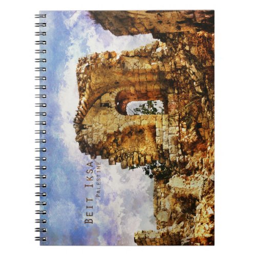 Beit Iksa Palestine Notebook  Vintage styled