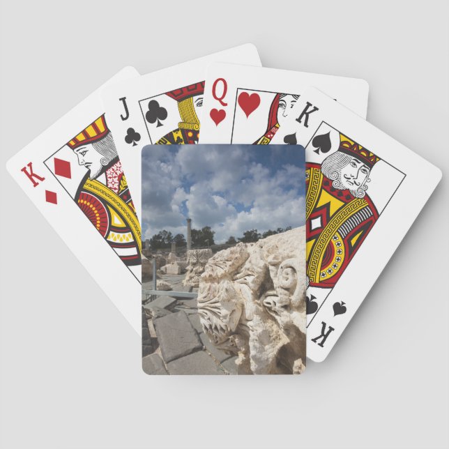 Beit She-An National Park, Roman-era ruins Poker Cards (Back)