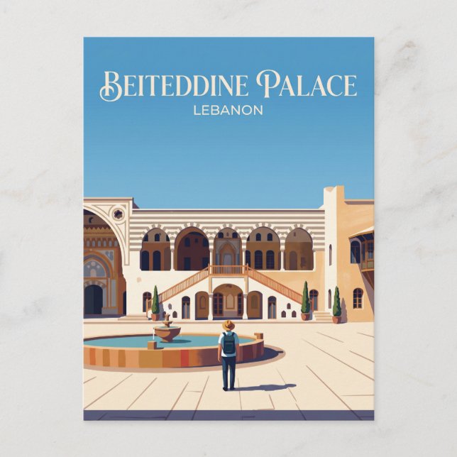 Beiteddine Palace Lebanon Postcard (Front)