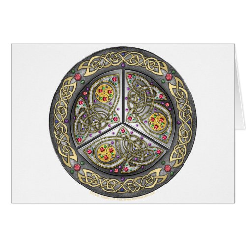 Bejeweled Celtic Shield Cards