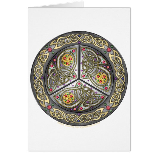 Bejeweled Celtic Shield Cards (Front)