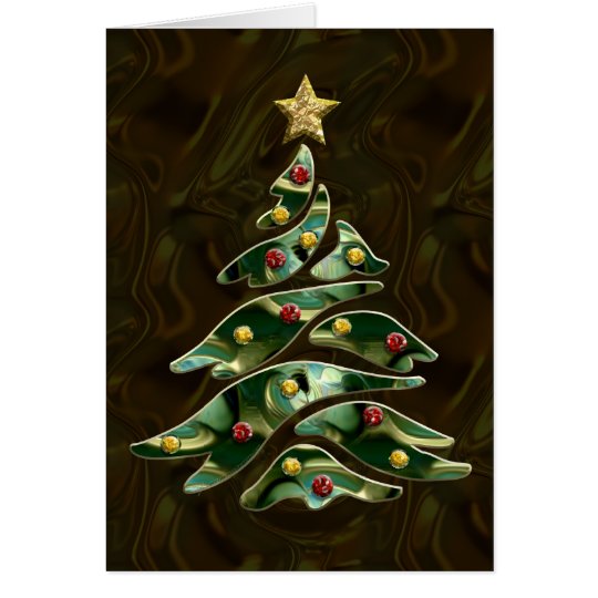 Bejeweled Christmas Tree Card