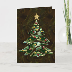 Bejeweled Christmas Tree Holiday Card