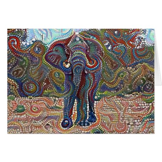 Bejeweled Elephant Cards (Front Horizontal)