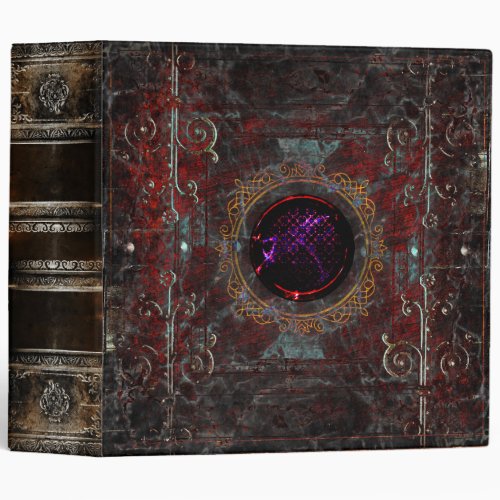 Bejeweled Grunge Royal Documents Ancient Tome 3 Ring Binder