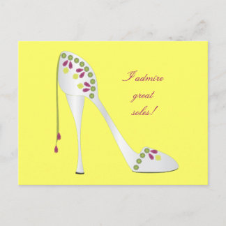 Bejeweled High Heel Postcard