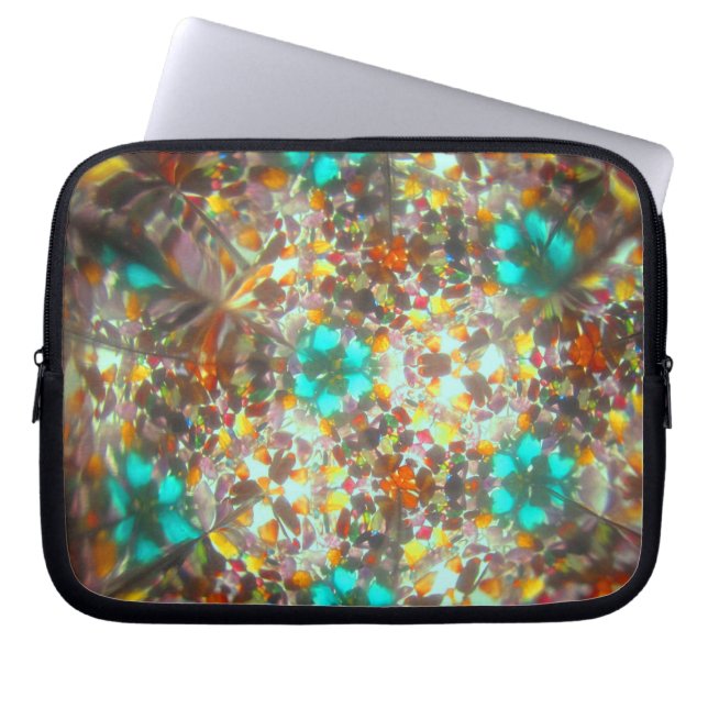 Bejeweled Kaleidescope for November Laptop Sleeve (Front)