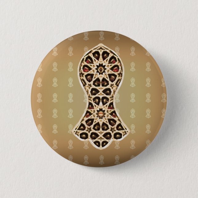 Bejeweled Sandal Of The Prophet (Golden) Button (Front)