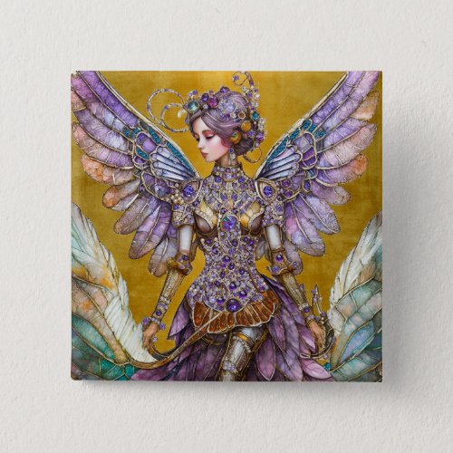 Bejeweled Sugar Plum Fairy Button