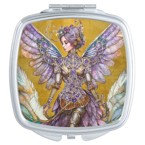 Bejeweled Sugar Plum Fairy Compact Mirror