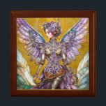 Bejeweled Sugar Plum Fairy Gift Box<br><div class="desc">I bedazzled the Sugar Plum Fairy. 

You are viewing The Lee Hiller Photography Art and Designs Collection of Home and Office Decor,  Apparel,  Gifts and Collectibles. The Designs include Lee Hiller Photography and Mixed Media Digital Art Collection http://LeeHiller.com</div>