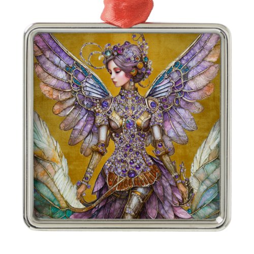 Bejeweled Sugar Plum Fairy Metal Ornament