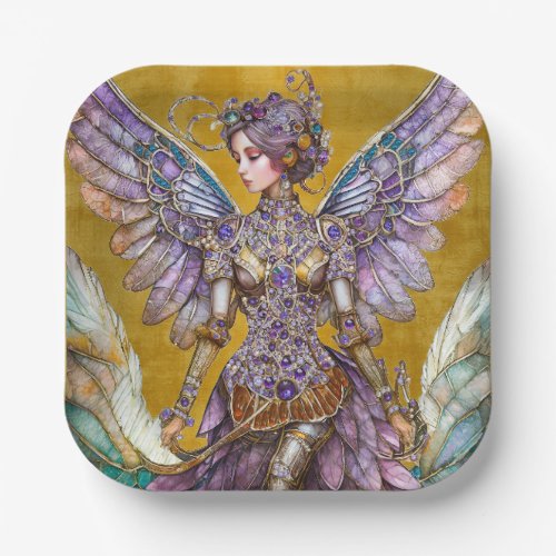 Bejeweled Sugar Plum Fairy Paper Plates