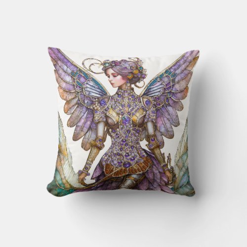 Bejeweled Sugar Plum Fairy Throw Pillow