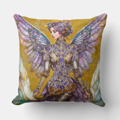 Bejeweled Sugar Plum Fairy Throw Pillow