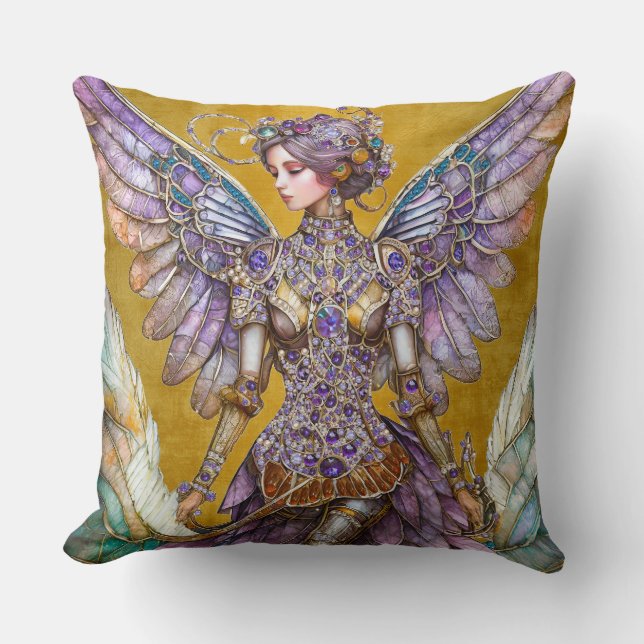 Bejeweled Sugar Plum Fairy Throw Pillow (Front)