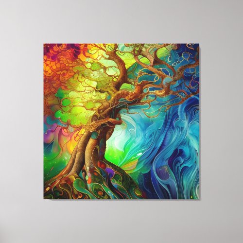 Bejeweled Tree of Life Canvas Print
