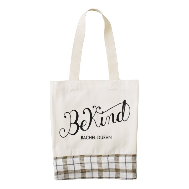 bekind calligraphy tote bag (Front)