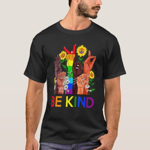 Bekind Lgbtq Blm Equal Human Rights Anti Bullying T_Shirt