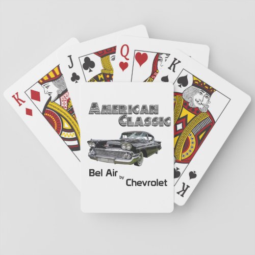 Bel Air by Chevrolet 1958 Poker Cards