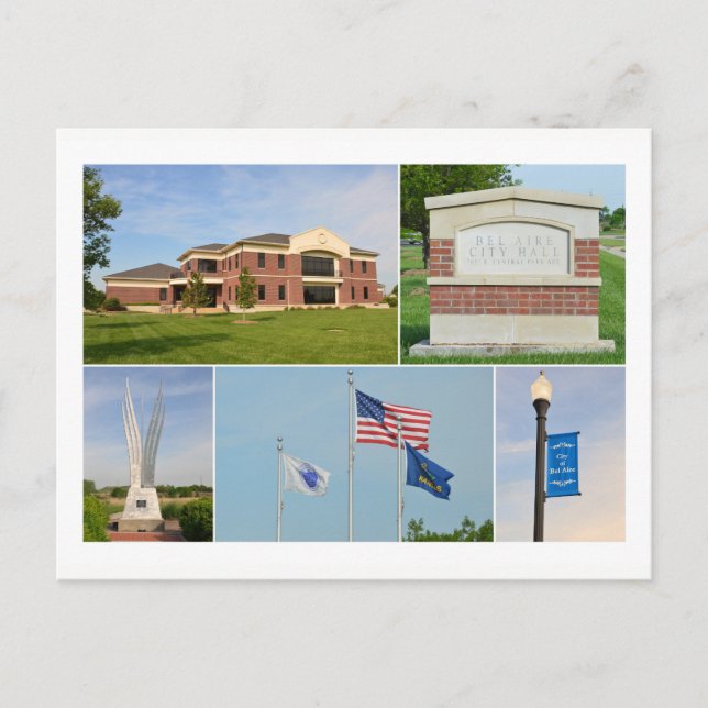 Bel Aire, Kansas, City Hall Postcard (Front)