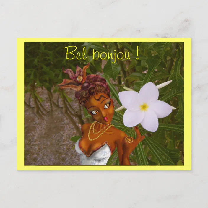 Bel Bonjou Postcard Zazzle Com