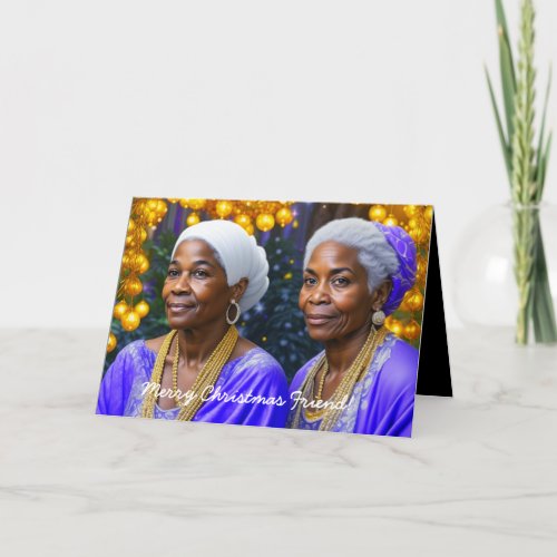 Bela Brown Sisterhood is a Treasure Holiday Card