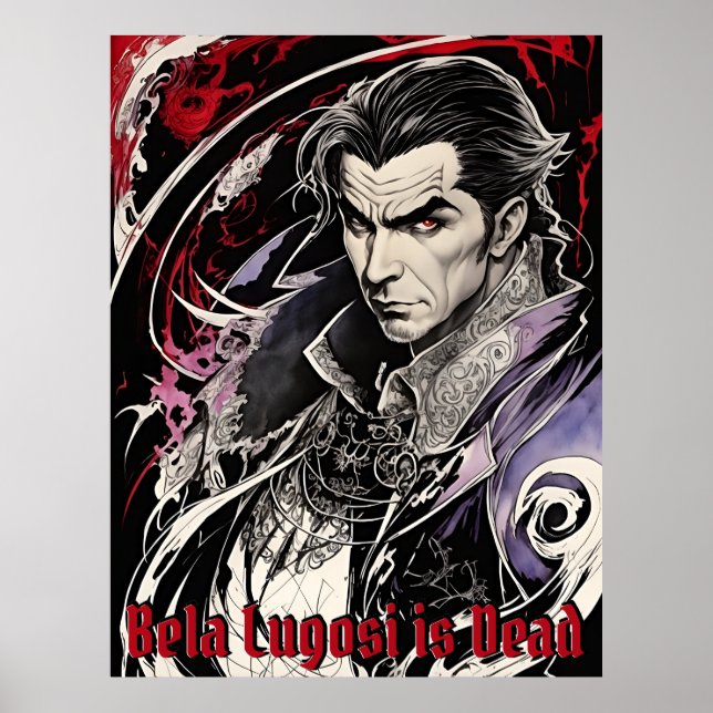 Bela Lugosi is Dead - Exquisite Retro Art Poster (Front)