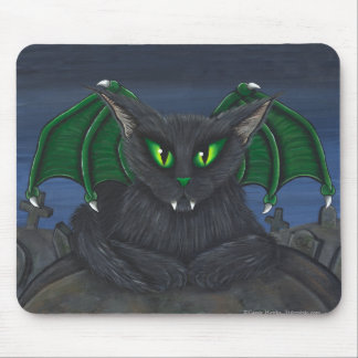 Bela Vampire Cat Gothic Fantasy Art Mousepad