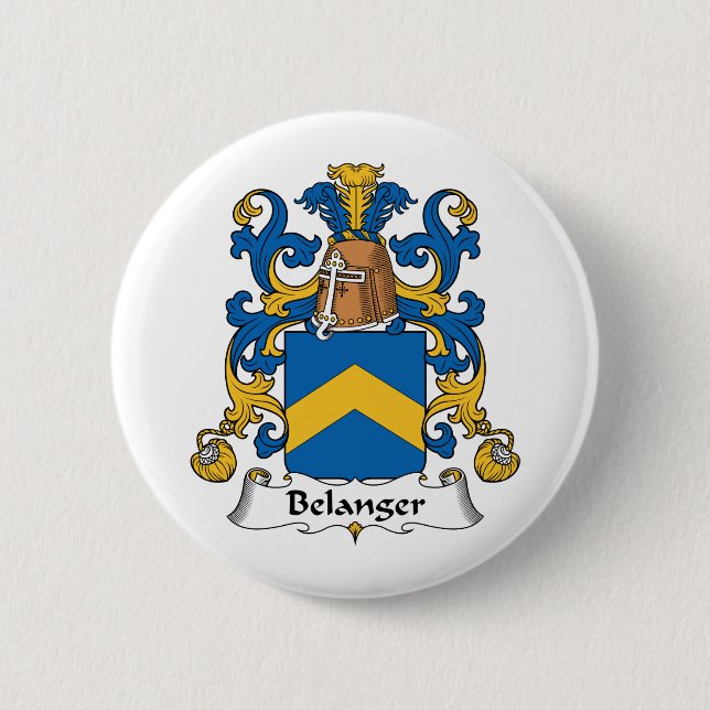 Belanger Family Crest Button (Front)
