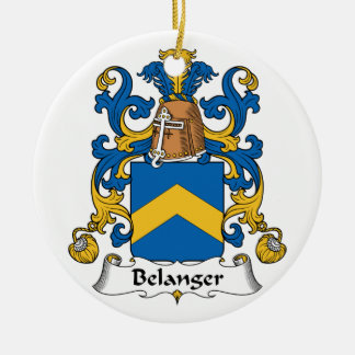 Belanger Family Crest Ceramic Ornament