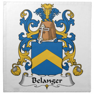 Belanger Family Crest Napkin