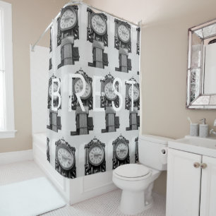 Belarus Беларусь Brest Брест Architecture Collage Shower Curtain