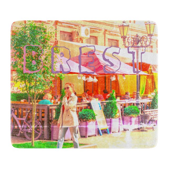 Belarus Беларусь Brest Брэст Брест Architecture Cutting Board (Front)