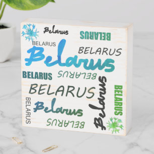 Belarus Беларусь Corn Flower Василек Картина Wooden Box Sign