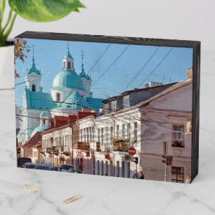 Belarus Беларусь Hrodna Grodno Гродно Architecture Wooden Box Sign