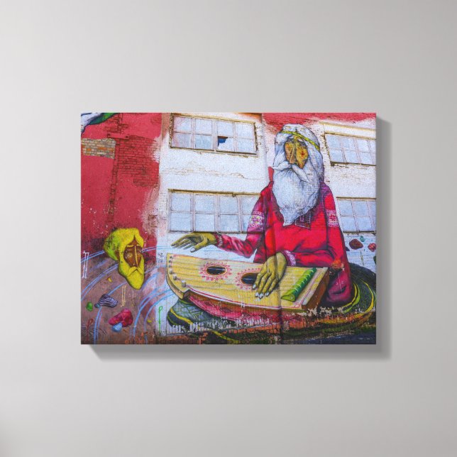 Belarus Беларусь Minsk Минск Architecture Graffiti Canvas Print (Front)